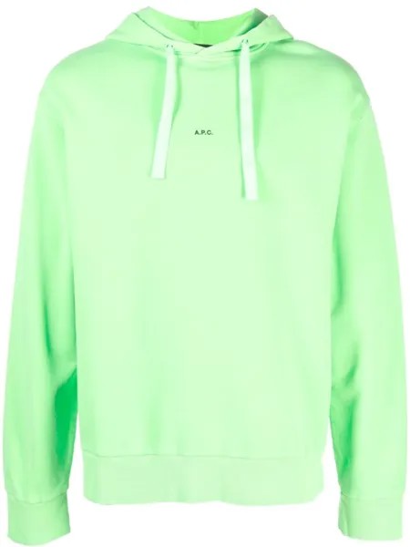 A.P.C. худи Larry, зеленый