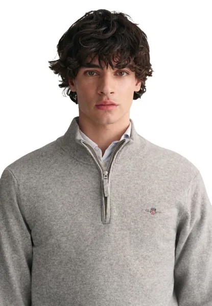 Свитер GANT, серый меланж