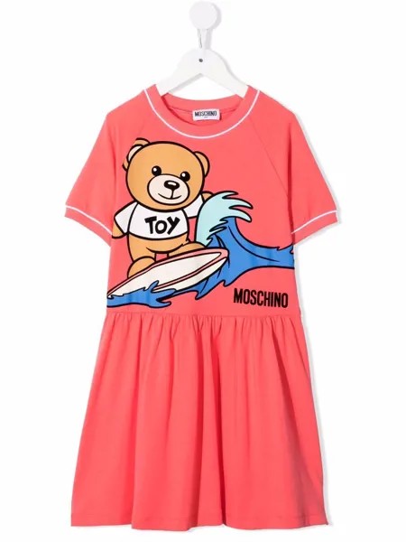 Moschino Kids платье Toy Bear Surf