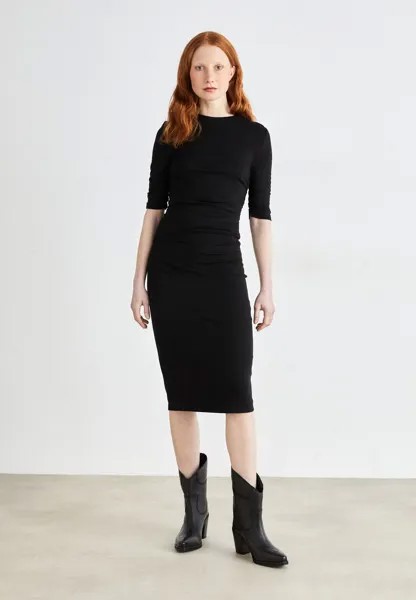 Платье из джерси DKNY, черный