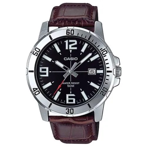 Наручные часы CASIO Collection MTP-VD01L-1B, черный, серебряный