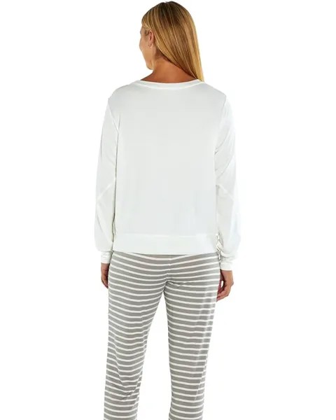 Пижамный комплект Wildfox Weekend I Love You Set, цвет Snow White