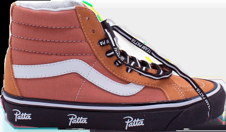 Кеды Vans Patta x Sk8-Hi 38 Reissue Langoustino, оранжевый