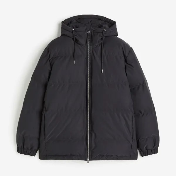 Пуховик H&M Loose Fit, черный