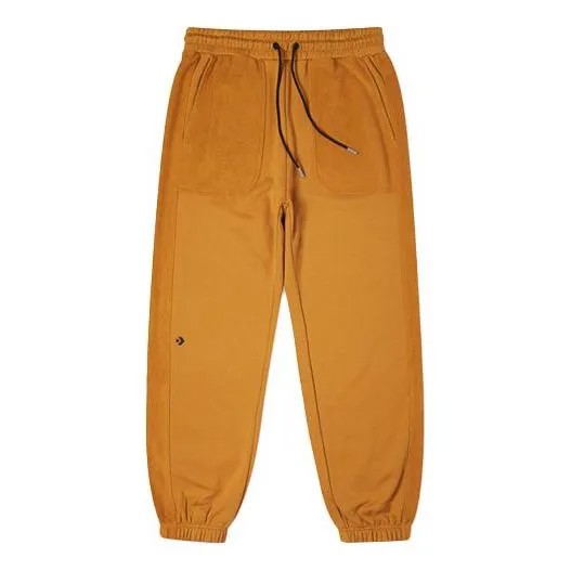 Спортивные штаны Men's Converse Logo Embroidered Loose Fleece Bundle Feet Sports Pants/Trousers/Joggers Wheat, цвет wheat