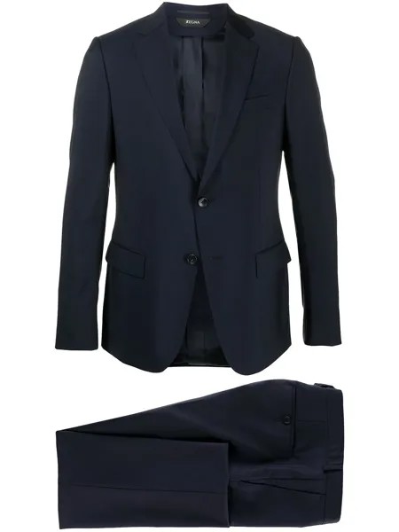 Z Zegna строгий костюм с однобортным пиджаком