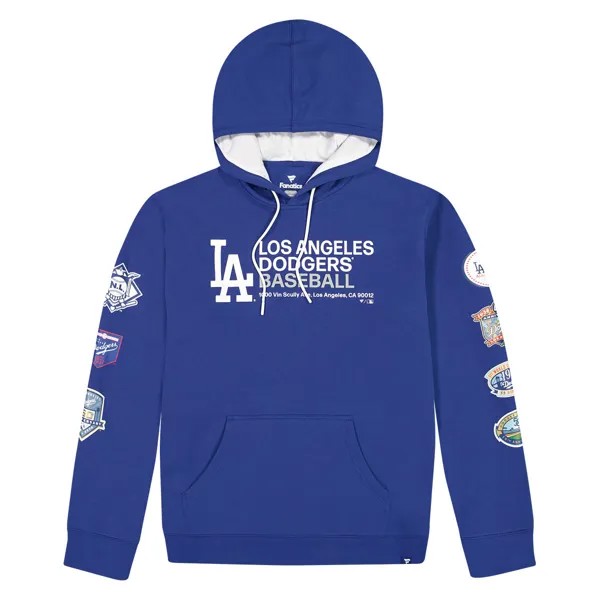 Толстовка MLB LOS ANGELES DODGERS FUNDAMENTALS FLEECE Hoody Nike, цвет Tiefes Royalblau/Weiß