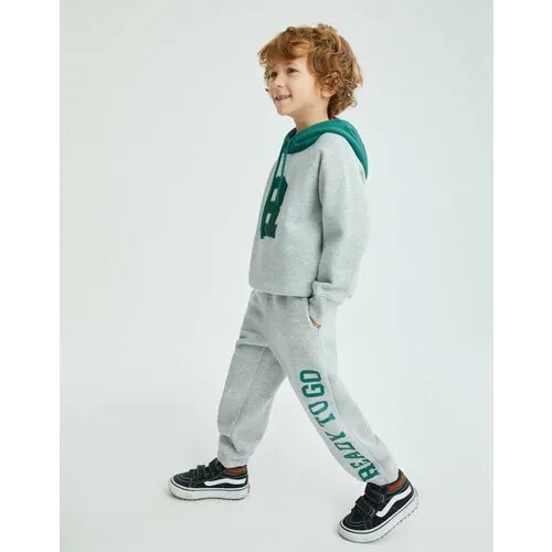 Брюки спортивные Gloria Jeans, размер 3-4г/104, серый