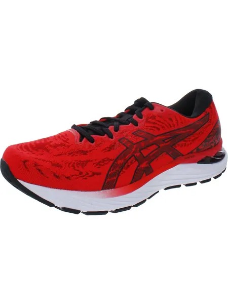 Мужские кроссовки для бега с сеткой Gel Cumulus 23 ASICS, цвет Electric/Red/Black