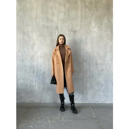 Пальто  Modetta Style, размер 52, бежевый
