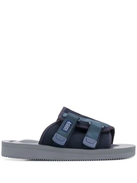 Suicoke шлепанцы на липучках, синий