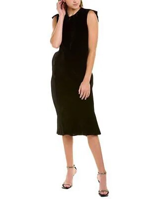 Helmut Lang бархатное женское платье-комбинация из смесового шелка