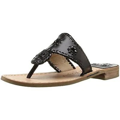 Женские сандалии Jack Rogers Palm Beach Black Slide Sandals Shoes 9 Medium (B,M) BHFO 8771