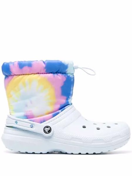 Crocs кроксы Neo Puff с принтом тай-дай