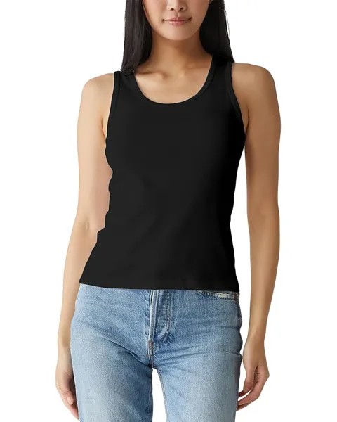 Топ Michael Stars Juno Scoop Neck Tank Top, черный