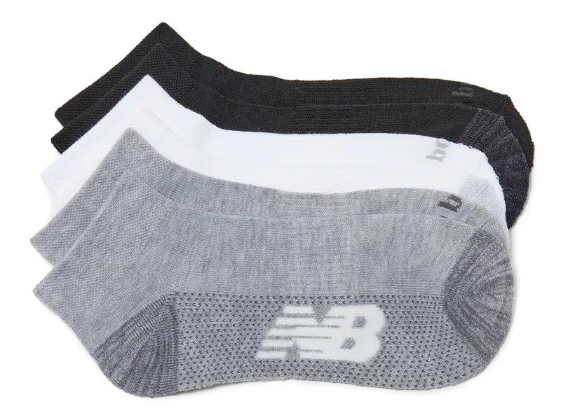 Носки New Balance Performance Cushioned, белый-черный-серый