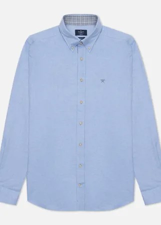 Мужская рубашка Hackett Slim Fit Contrast Detail Flannel, цвет голубой, размер XL