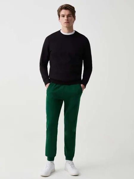 Флисовые джоггеры с кулиской Ovs, цвет emerald green