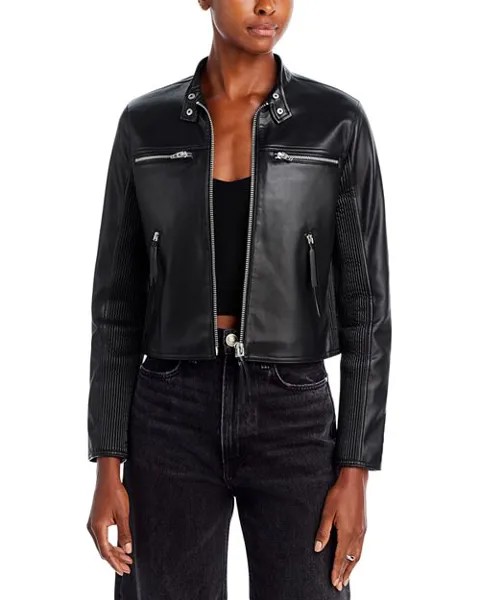 Мотоциклетная куртка из искусственной кожи BLANKNYC, цвет Black