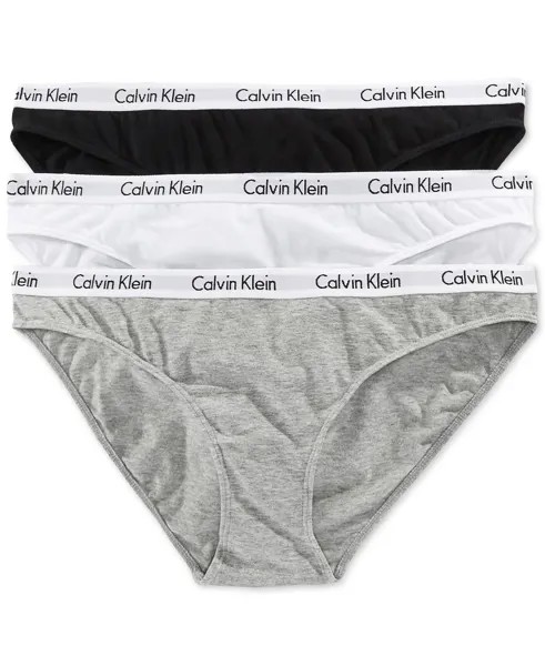Женское хлопковое нижнее белье, трусы из 3 штук QD3588 Calvin Klein