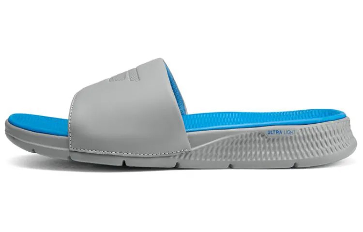 Шлепанцы мужские угольно-серые/синие/CCBL Skechers