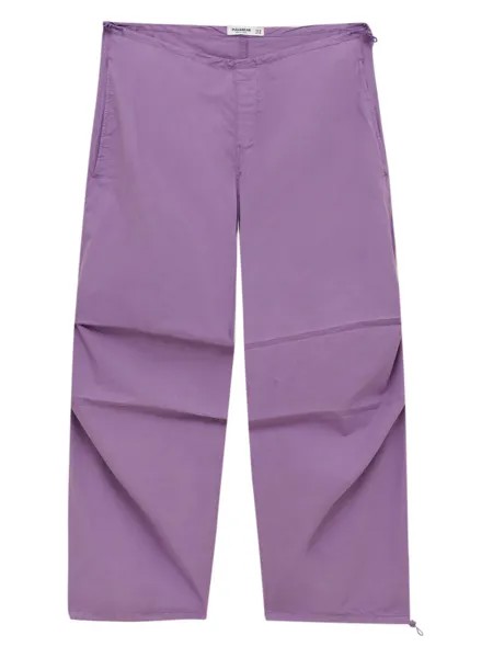 Свободные брюки Pull&Bear, темно фиолетовый