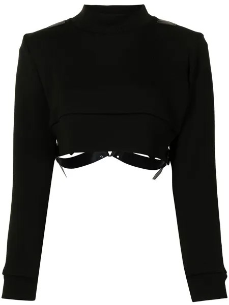 Comme Des Garçons Noir Kei Ninomiya декорированная толстовка