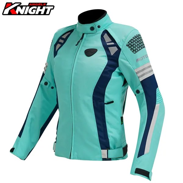 Женская мотоциклетная куртка, Всесезонная мотоциклетная гоночная куртка, сертифицированная CE защитная одежда для езды, съемная подкладка