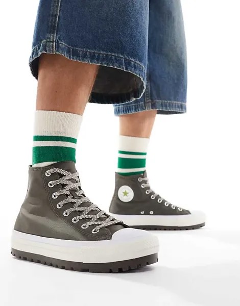 Converse – Chuck Taylor All Star City Trek Hi – кроссовки Hohe цвета хаки