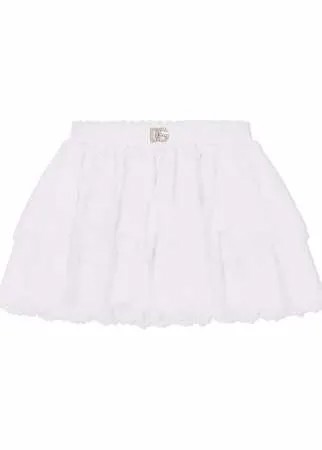 Dolce & Gabbana Kids ярусное платье мини с оборками
