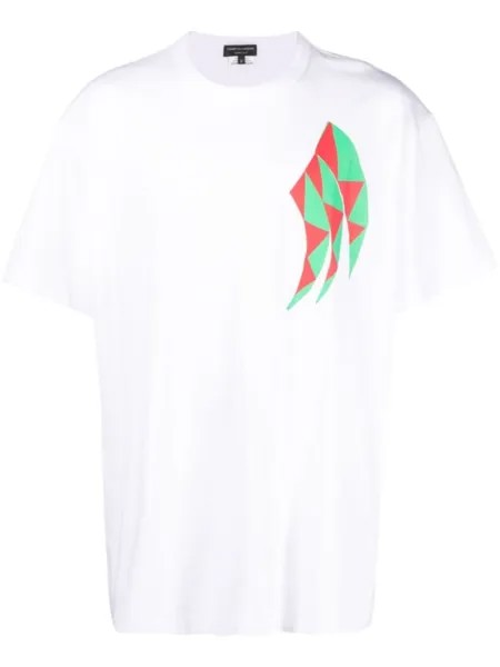 Comme des Garçons Homme Plus футболка с графичным принтом, белый
