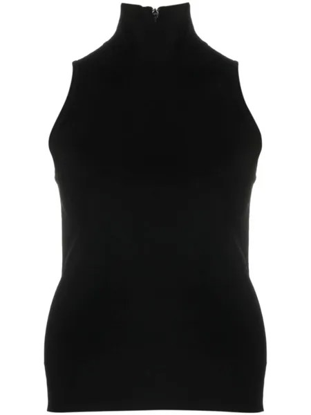 Топ с высоким воротником Max Mara, черный