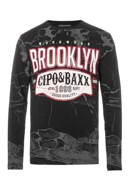 Лонгслив Cipo & Baxx Langarmshirt, черный