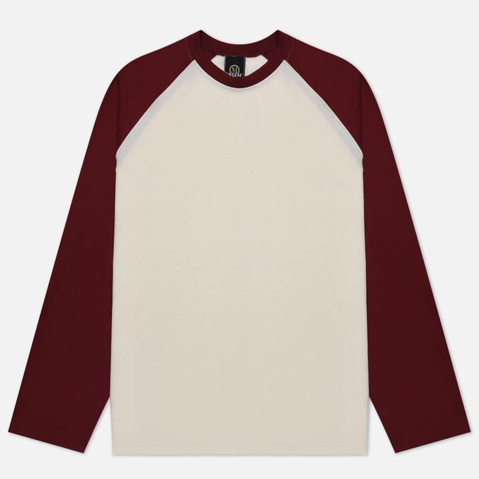 Мужской лонгслив FrizmWORKS Raglan бордовый, Размер M