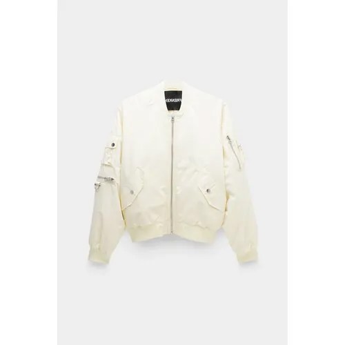 Бомбер FRENKEN short bomber jacket, размер 44, бежевый