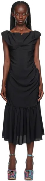 Черное платье-миди с Джинни Vivienne Westwood