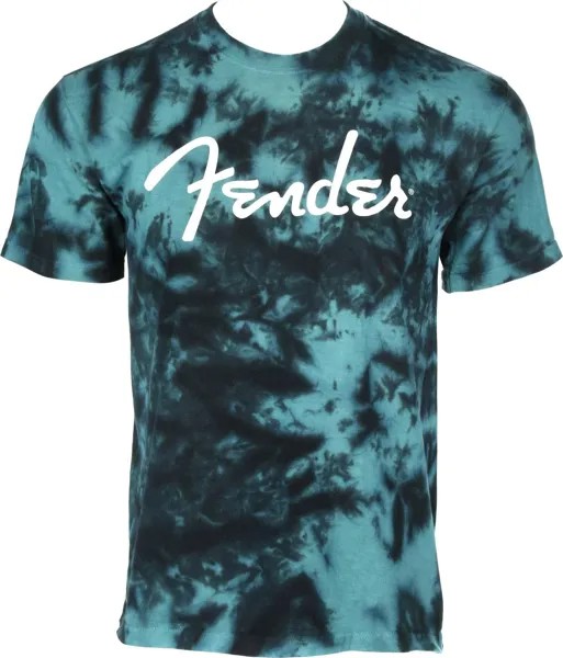 Футболка с логотипом Fender Tie Dye, средний размер