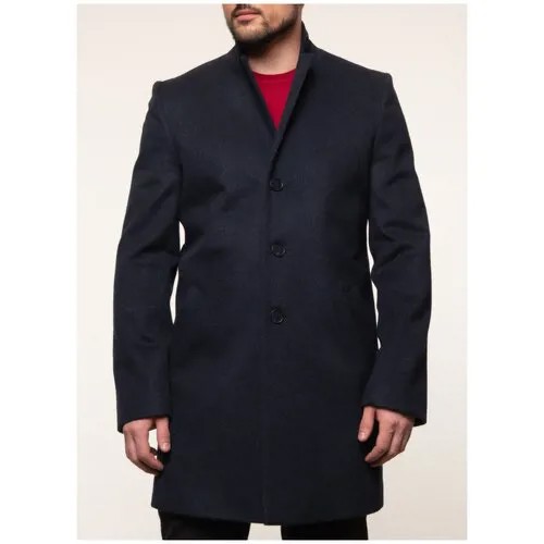 Пальто мужское 38, каляев, размер 54, синий