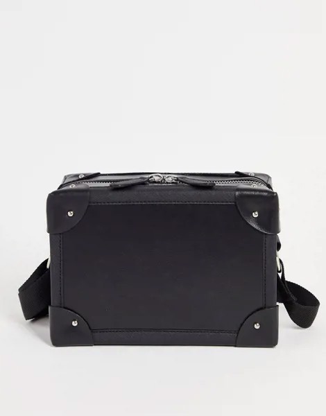 Квадратная фактурная сумка черного цвета ASOS DESIGN-Черный цвет