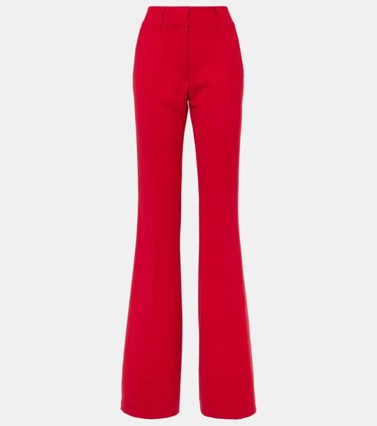 Расклешенные брюки из шерсти Gabriela Hearst, цвет scarlet red