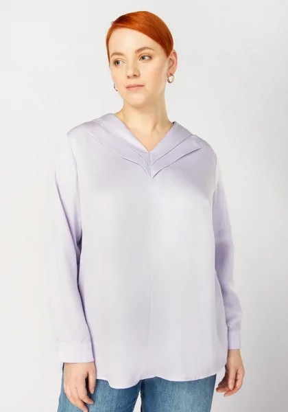 Блуза с оригинальной отделкой по горловине