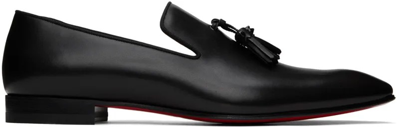 Черные лоферы с кисточками и одуванчиками Christian Louboutin