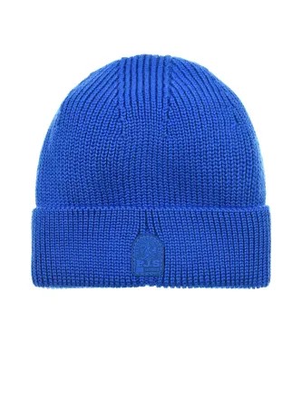 Шерстяная шапка бини с отворотом dodger blue Parajumpers