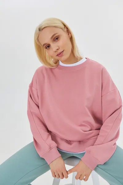 Свитшот женский Ennergiia En.ss21.w.02 розовый 48 RU
