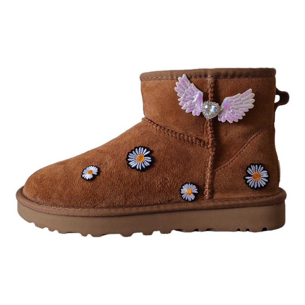 CLASSIC MINI Зимние ботинки женские коричневые/бордовые Ugg