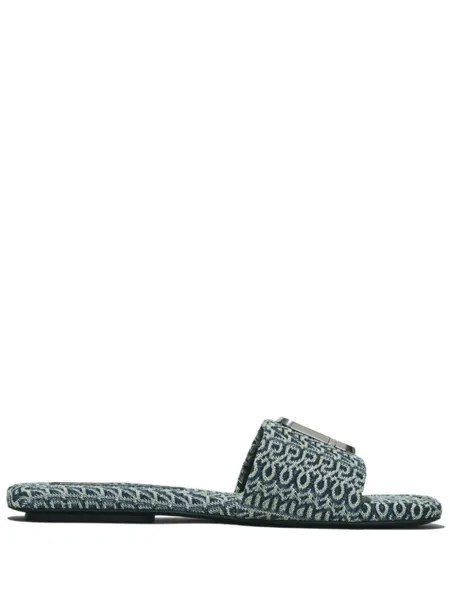 Marc Jacobs джинсовые шлепанцы The J Marc, зеленый
