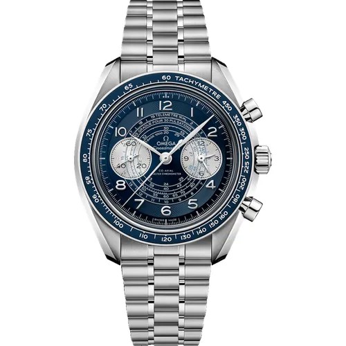 Наручные часы OMEGA Omega Speedmaster Chronoscope 32930435103001, голубой, серебряный