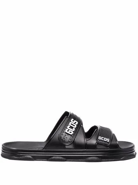 Gcds embossed-logo flat pool slides