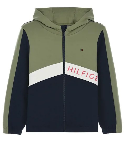 Спортивная куртка в стиле color block Tommy Hilfiger детская