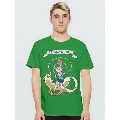 Футболка Design Heroes, размер 2XL, зеленый